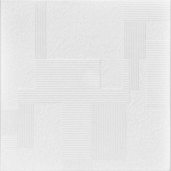A La Maison Ceilings Vectors 20in x 20in 8Pack Plain White Textured